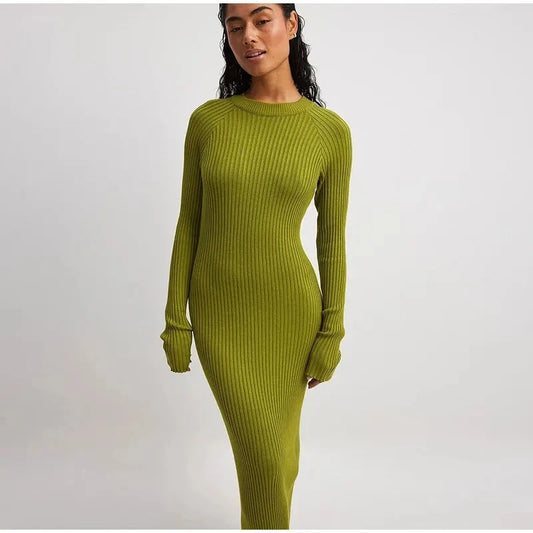 Extra Long Sleeve Maxi Dress - Warmed