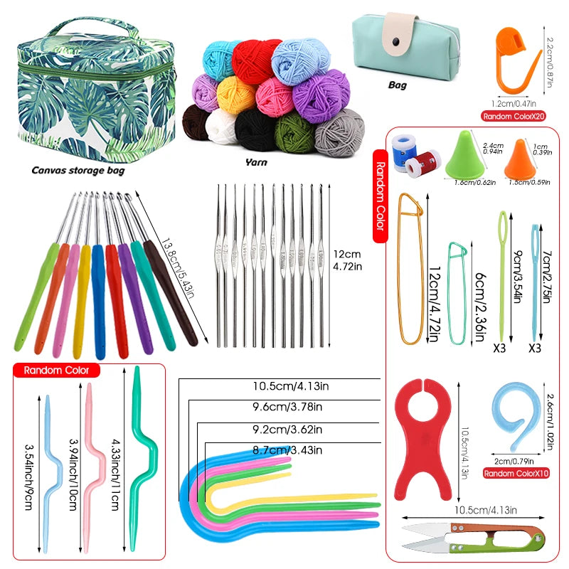 87 Piece Crochet Kit - Warmed