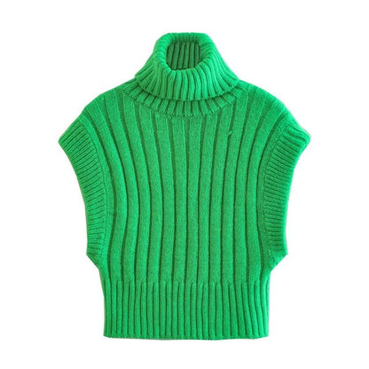 Knit Sleeveless Turtleneck - Warmed