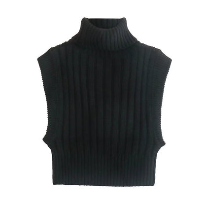 Knit Sleeveless Turtleneck - Warmed