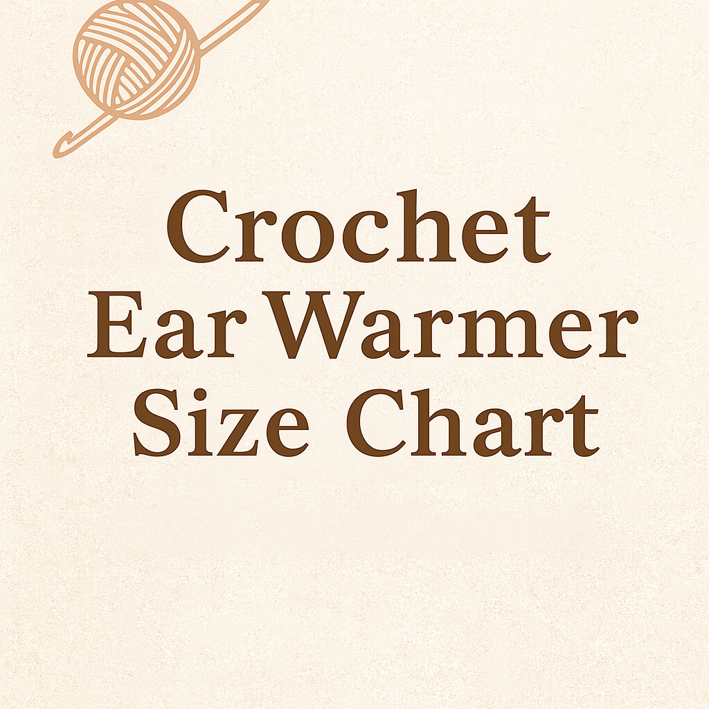 Crochet Ear Warmer Size Chart